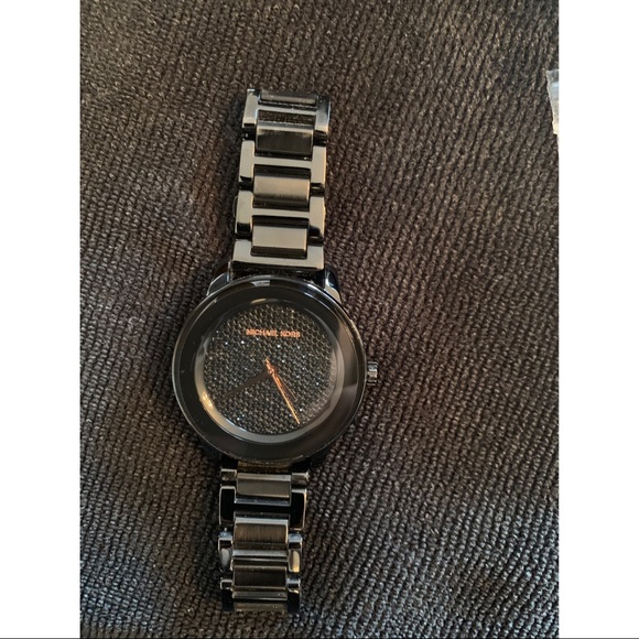 Michael Kors watch - black & rose gold - Picture 4 of 8